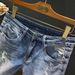 Men's Clothing Denim Shorts Men's Wear Resistant Washed Retro Light Colored Elastic Comfortable Handsome Casual Shorts_viptrois.com