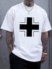 Beam Cross T-shirt OLIV, Bundeswehr, Identification, Tanks, Army, Iron Cross WW2 WH Versatile Soft Designer Clothes Streetwear Comfortable Homme_viptrois.com