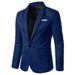 CT Color-Block Men's Slim Fit Non-Iron Casual Blazer Jacket_viptrois.com