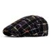 Fresh Plaid Beret British Style Forward Casual Artist Trendy Duckbill Cap For Women_viptrois.com