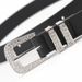 Heavy-duty Rivet Rhinestone Pin Buckle Women's Dark Style Spicy Girl Trendy Versatile Jeans Belt For Women_viptrois.com