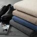 Nordmann First-Line Men's Semi-High Collar 100% Pure Classic Solid Color Business Plus Size Knitted Base Cashmere Sweater_viptrois.com