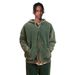 "Vintage Washed Zip-Up Hoodie – 400GSM Heavyweight Fleece Lined, Double Zipper & Oversized Fit (Acid Wash, Drop Shoulder, Logo Print)"_viptrois.com