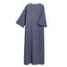 Men's Clothing Muslim Mid Sleeve Embroidered Robe Ethnic Style Robe_viptrois.com