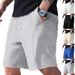 Men's Waffle Knit Breathable Shorts - Lightweight Drawstring Beach Shorts For Summer & Casual Wear - Quick-Dry Lounge Shorts With Side Pockets_viptrois.com