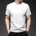 Men's Clothing Bamboo Cotton Raglan Casual Short Sleeved T Shirt Men Summer New Round Neck Casual Breathable Men's T Shirt_viptrois.com