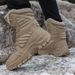 New Snow Men's Outdoor Skiing Warm Shoes Waterproof Cold Proof Windproof High Top Cotton Boots_viptrois.com