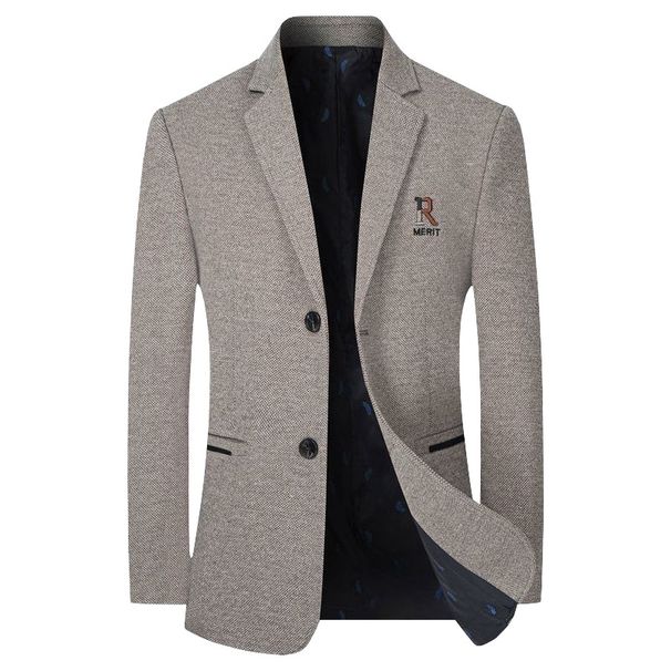 Neue Männer Business Casual Kaschmir Blazer Anzüge Jacken Wolle Mischungen Männlich Herbst Winter Slim Fit Blazer Anzüge Mäntel Herren Bekleidung_viptrois.com