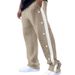Men's Clothing Textured Jacquard Trousers Single Breasted Patchwork Loose Large Size Casual Pants Versatile Sweatpants_viptrois.com