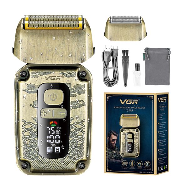 VGR Electric Foil Shaver Men Beard Face USB Rechargeable Cordless Razor Shaving_viptrois.com