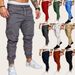 Men's Cargo Pants With Multiple Pockets - Comfortable Cotton Blend Casual Jogger Pants For Everyday Wear (S-4XL, 10 Colors Available)_viptrois.com