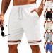 Men's Quick-Dry Running Shorts – Breathable Athletic Shorts For Gym, Basketball & Beach – Loose Fit Stretch Fabric With Comfortable Waistband_viptrois.com