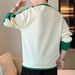 "Men's Slim Fit Round Neck Pullover Sweatshirt – Lightweight Polyester Casual Top For Streetwear & Daily Comfort (Beige/White/Light Gray, M-4XL)"_viptrois.com