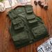 Breathable Mesh Fishing Vest With Multiple Pockets, Quick-Dry Photographer Workwear, Oversized Men's Utility Vest For Outdoor Activities_viptrois.com