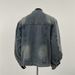 American Fashion Washed Workwear Men's Summer New Style Texture Loose Stand Collar Denim Jacket Top_viptrois.com