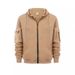 Men's Fashion Zip-Up Hoodie With Arm Pockets – Winter Casual Sports Jacket For Men, Warm Fleece Lining, Loose Fit, Stylish Streetwear_viptrois.com