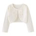 Hand Crocheted Beaded Floral Cardigan For Girls - Lightweight Korean Style Knitwear For Spring & Summer (8-16 Years)_viptrois.com