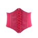 Court style ladies super wide waist fashion elastic tight waist elastic waistband waistband decorative dress_viptrois.com