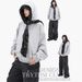 Men's Clothing High Street Hooded Sweatshirt Men And Women Loose Camouflage Scarf Trendy Brand Solid Color Hoodie Top_viptrois.com