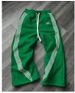 Men's Clothing Spring And Autumn Thin Buttoned Casual Sweatpants Men's Trendy Brand Ins Loose Straight Striped Color Matching Sports Trousers_viptrois.com