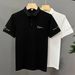 Summer 2025 Stylish And Versatile Embroidered Men's Polo Business Fashion Slim-fitting Short-sleeved Shirt_viptrois.com