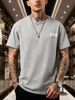 American Printed Short-sleeved T-shirt, Summer Loose Basic Top_viptrois.com