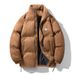 Men's Clothing Style Suede Cotton Padded Jacket For Men, Silicone Star Letter Loose Fitting Puffer Jacket, Fashionable Cotton Coat._viptrois.com