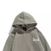 High Street Hip Hop Kanye Same Style Foam Gray Green Plus Velvet Sweater Same Style Jacket_viptrois.com