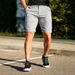 Summer Men's Slim Fit Plaid Five Point Business Casual Shorts Breathable Thin Trendy Style_viptrois.com