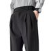 Men's Clothing Drape casual trousers suit pants boys trend spring and autumn mopping small suit trousers straight wide leg pants loose_viptrois.com