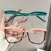 Trendy Cat Eye Frame Irregular Anti-Blue Light New Style No-Makeup Versatile Fashionable Non-Prescription Glasses_viptrois.com