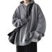 1 Hooded Turtleneck Sweater Men, Loose Fit, Lazy Style, Autumn And Winter, Japanese Retro Thick Knitted Cardigan For_viptrois.com