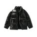 Men's Detachable Hood PU Leather Jacket – Oversized Streetwear Coat With Quilted Lining (M-3XL, Black/Charcoal/Deep Khaki)_viptrois.com