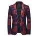 CT Plus Size 2025 New Casual Slim Fit Jacquard Wedding Men's Trendy Suit_viptrois.com