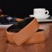 Men's Genuine Leather Belt, Lychee Pattern Smooth Buckle Belt, Cowhide Perforated Belt, No Buckle_viptrois.com