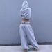 Men's Clothing Casual Pants Men's Loose Straight Retro High Street Wide Leg Splicing Sports Pants Sweatpants_viptrois.com