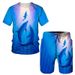 Men's Clothing T Shirt Digital Print Lion Tiger Pattern Casual Sports Suit_viptrois.com