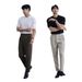 Men's Clothing Waffle Ice Silk Polo Shirt Black Men's Elastic Free Ironing Casual Business Design Lapel Knit Sweater Short Sleeves_viptrois.com