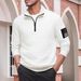 Men's Tactical Fleece Jacket - Warm Stand Collar Zip-Up Pullover With Checkerboard Design, Outdoor & Streetwear_viptrois.com