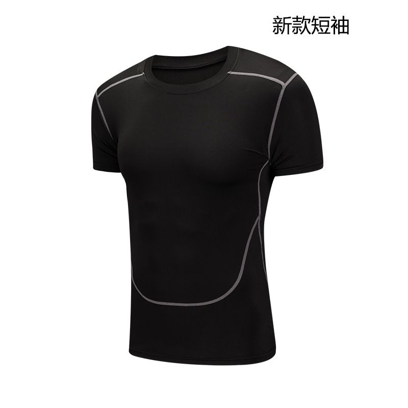 Loom Fitness Clothing Summer Outdoor Sports Short Sleeve T-Shirt Men's Training Running Compression Shirt Quick-Dry Casual_viptrois.com