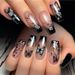 False Nails Dark Gradient Butterfly Sweet Hot Girl Medium And Long Ballet Nails Ins Style Detachable Wearable Nails_viptrois.com