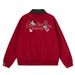 American Style Embroidered Puppy Zipper Jacket Coat Men And Women, Loose Fit, Trendy Ins Style, Casual Cardigan,_viptrois.com