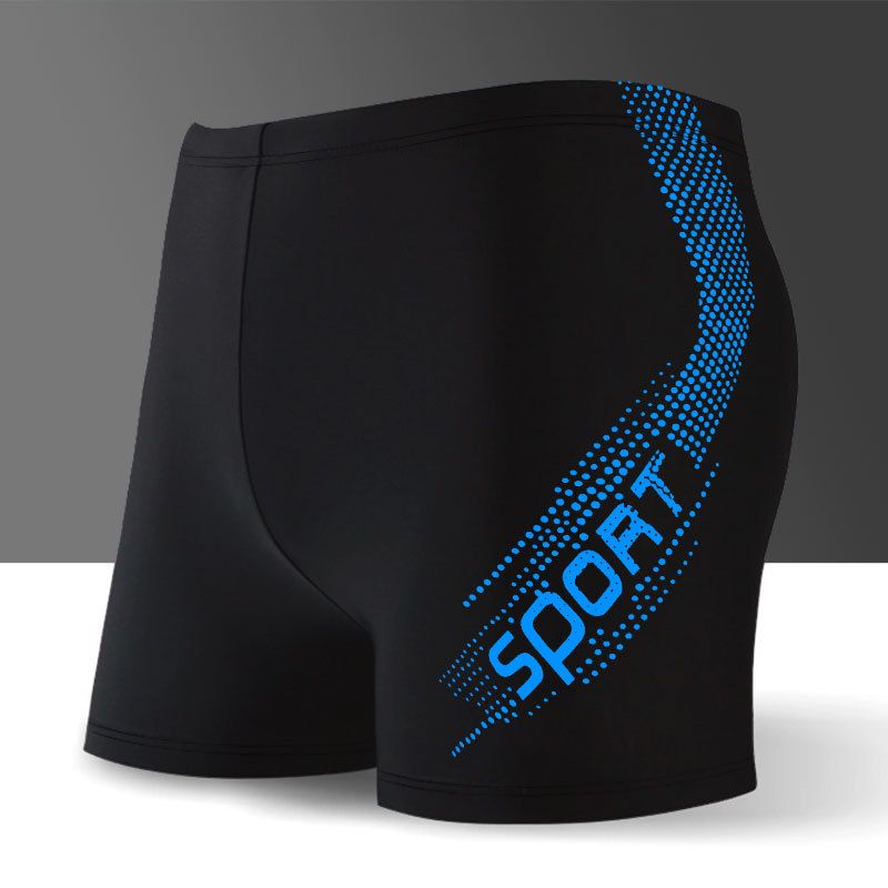 Man's clothing Swimming trunks Male professional training slim men's flat Angle plus size swimming trunks sexy quick drying men's swimsuit_viptrois.com