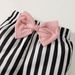 Kids’ Clothing Promotion INS Hot Selling Children's Clothing Girls Hot Selling Tight Romper With Striped Flared Pants_viptrois.com