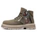 Men's Chunky Sole Side-Zip Ankle Boots - Classic British Style Leather Work Boots With Anti-Slip & Height Increase (Yellow, Khaki, Sand)_viptrois.com
