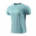 Men's short sleeved sports T shirts quick drying clothes summer casual tops personality European and American running clothes fitness clothes_viptrois.com