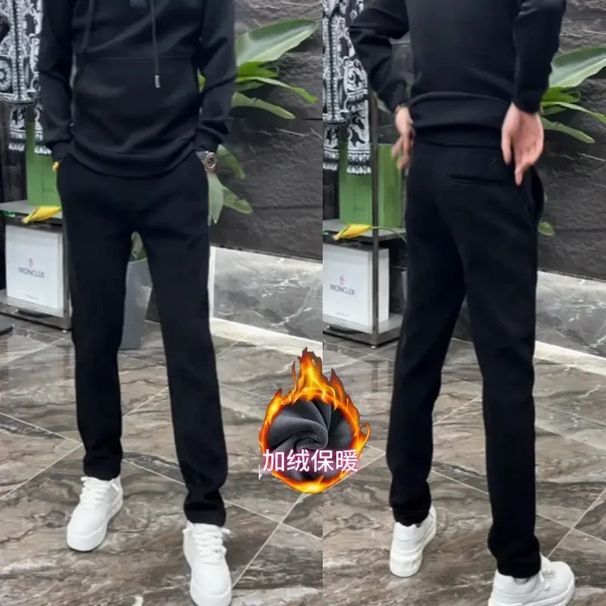 Autumn Winter New European Style Business Casual Men Loose Comfortable Trendy Corduroy Straight Pants Versatile Simple_viptrois.com