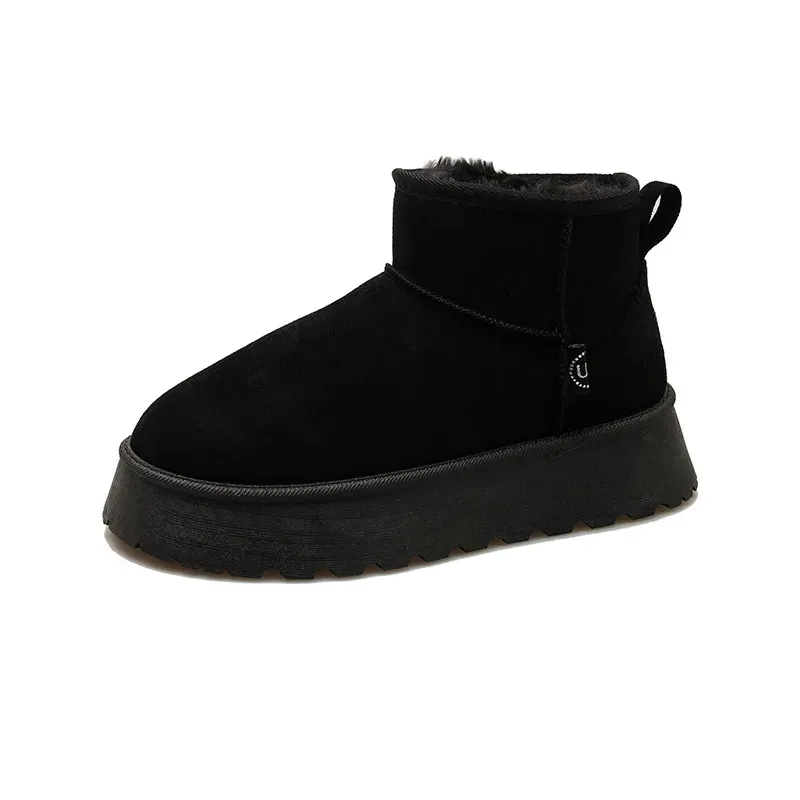 2025 Hot New Free Shipping Designer For Womens Brown Black Beige New Butterfly Knot Veet Cotton Boots_viptrois.com