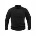 Men's Slim Fit Fleece Hoodie Winter Warm Stand Collar Long Sleeve Pullover Casual Streetwear Soft Coral Fleece Jacket_viptrois.com