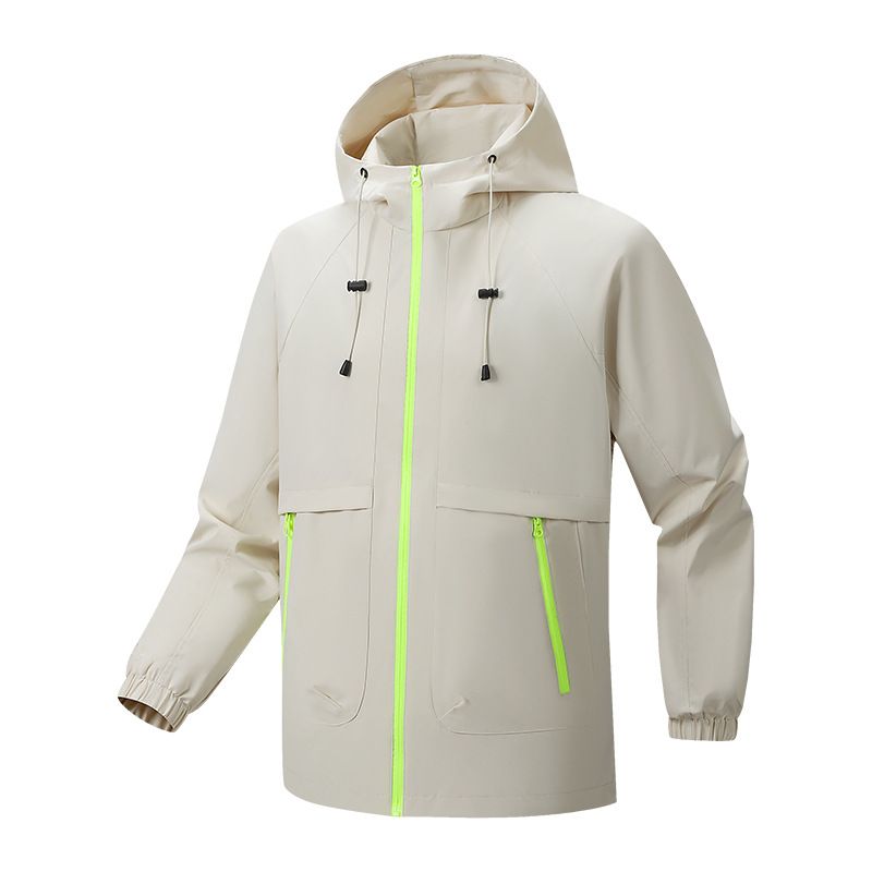 Men’s Waterproof Windbreaker Jacket – Urban Outdoor Corduroy Utility Coat For Hiking & Streetwear (M-3XL, Black/White) – Unisex Tactical Essential_viptrois.com